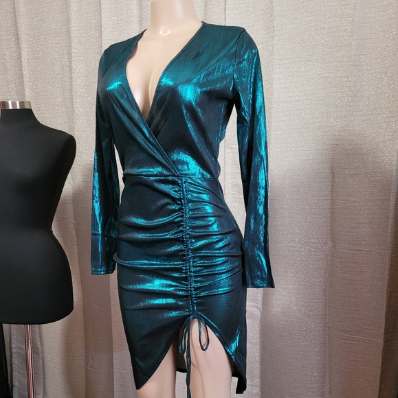 Fashion ruched midi dress new size M, L available strech material. - Picture 6 of 10